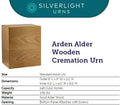 Mahogany Wooden Cremation Urn V772862