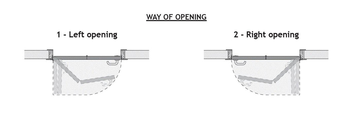 Folding Door Hardware Set F7840