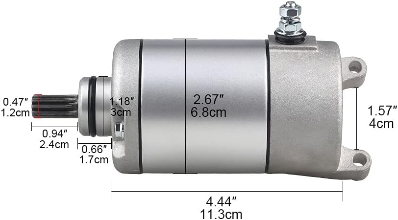 Starter Compatible with Yamaha YFM350 2004-2014 Pack of 2 M3668