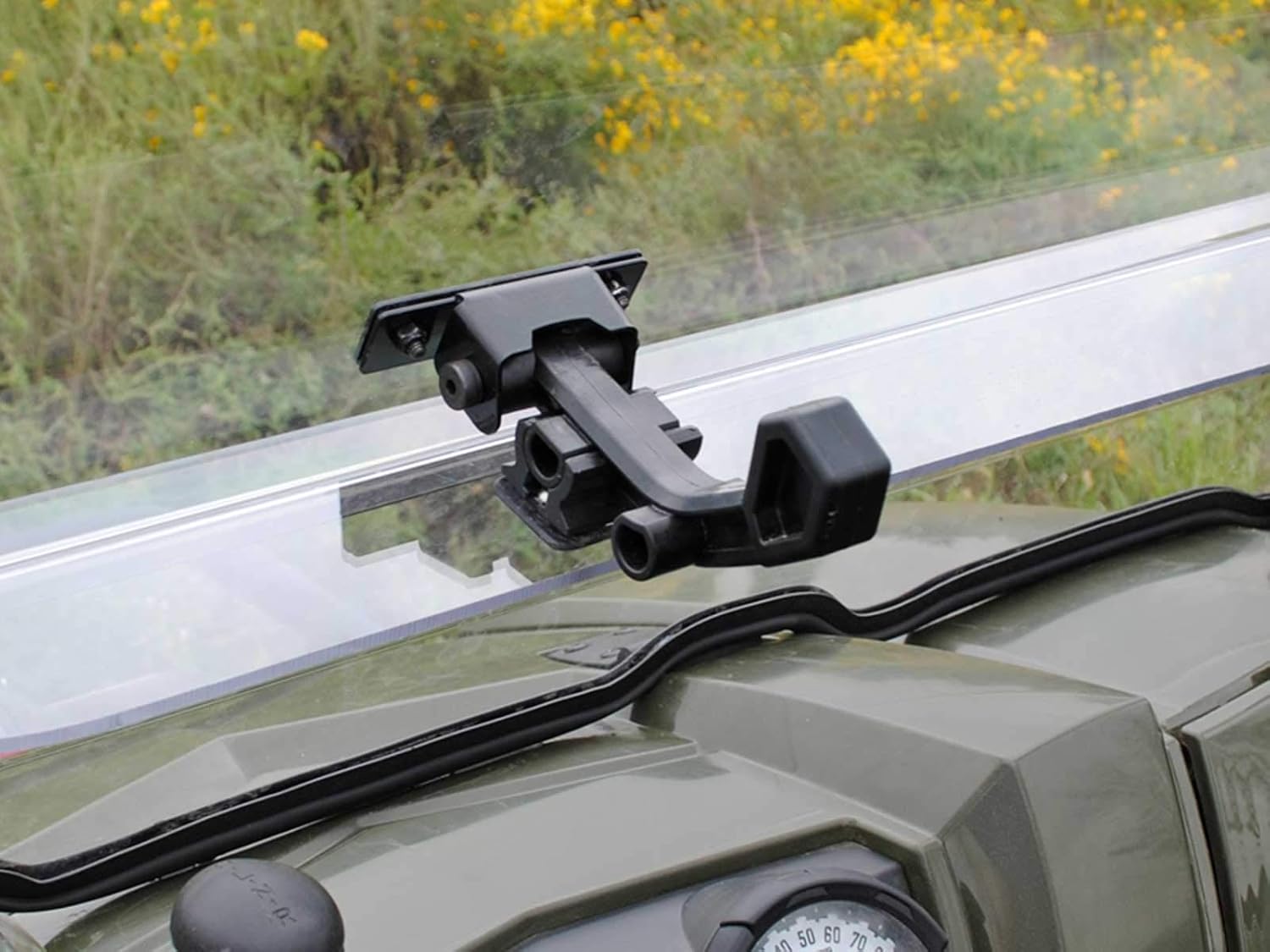 Scratch Resistant Flip Windshield for Polaris Ranger 570 Full-Size / Crew, 1/4" Thick Polycarbonate Q7855