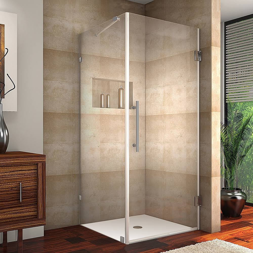 Chrome Frameless Square Shower Enclosure B600
