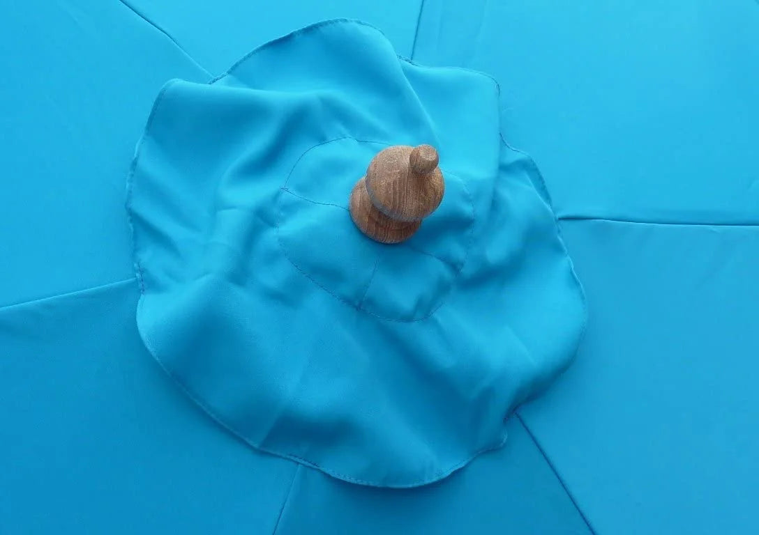 Teal 9ft Umbrella Replacement Canopy 6 Ribs W4807
