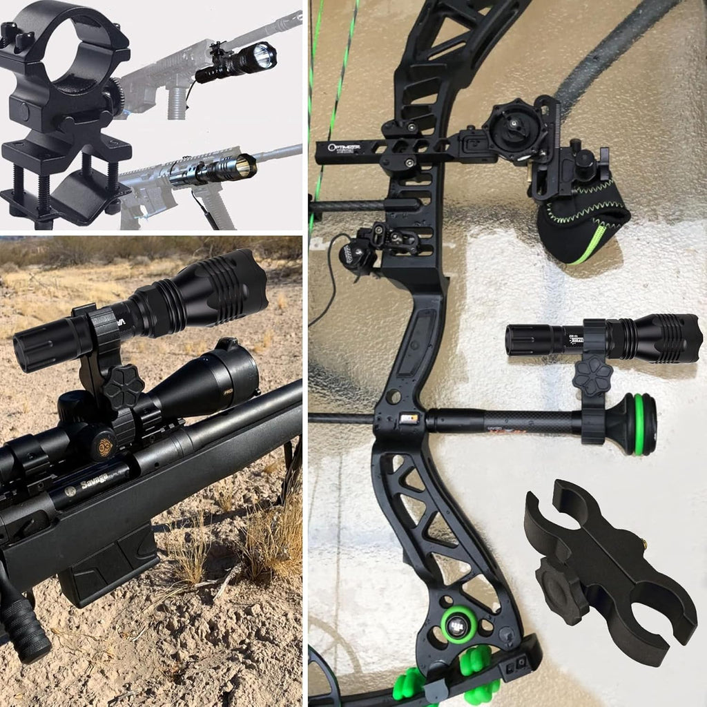 Predator Light with Interchangeable Red Green White LED Hunting Flashlight with Scope Mount S497991