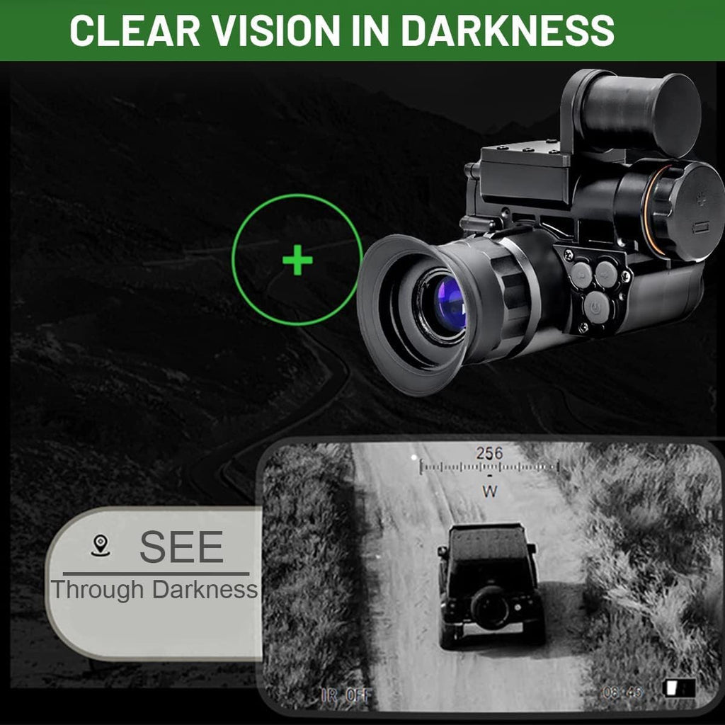 Night Vision Monocular with Helmet Mount, Infrared Camcorder S8043