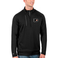 Men's Black Charcoal Quarter-Zip Pullover Jacket S89195