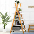 Solid Wood Ladder Bookcase S7758