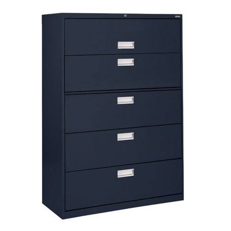 Blue 5-Drawer File Cabinet R91483