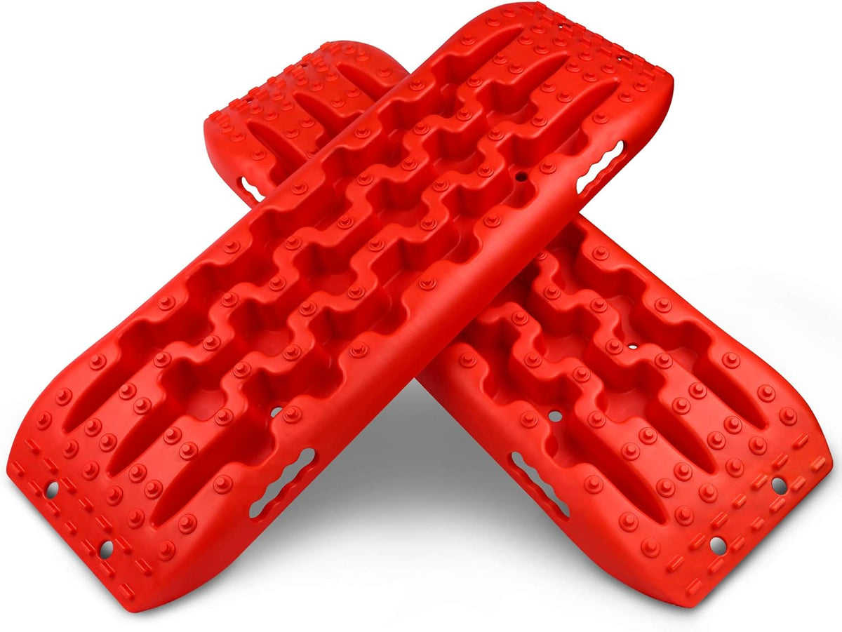 Traction Tracks Tire Ladder for Sand Snow Mud 4WD Black Pack of 2 E353