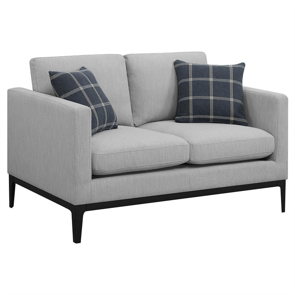 Light Gray 3-piece Fabric Living Room Set J943884