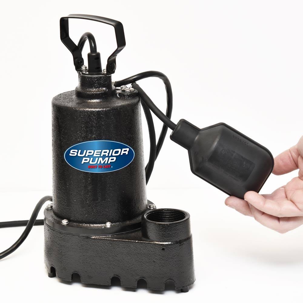 1/3 HP Tethered Iron Sump Pump Y635