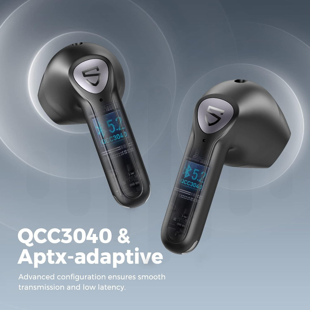 Wireless Earbuds with 14.2mm Driver, Bluetooth V5.2, Four Mic, Game Mode, 17.5 Hrs P2788