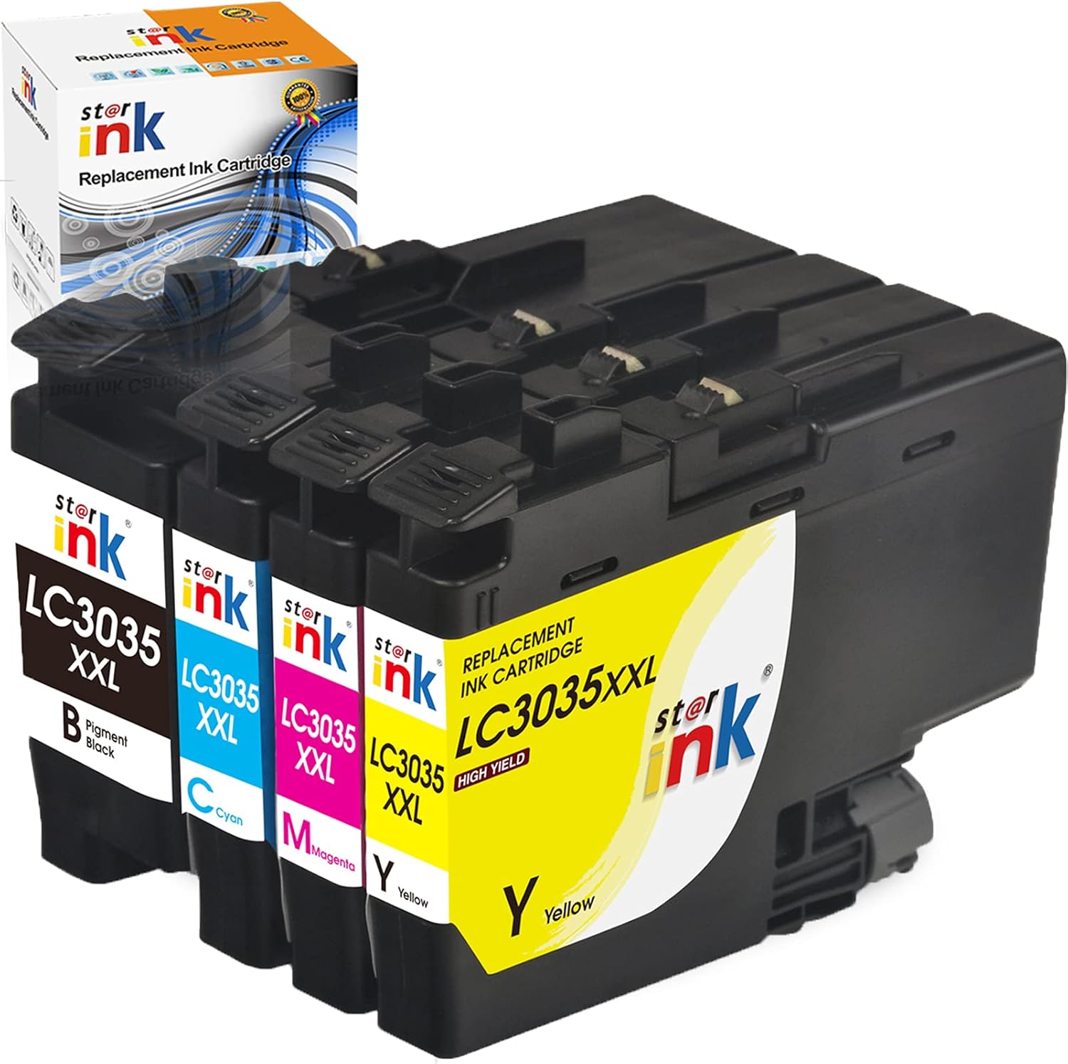 4 Packs Ink Cartridge for Brother Printer F748