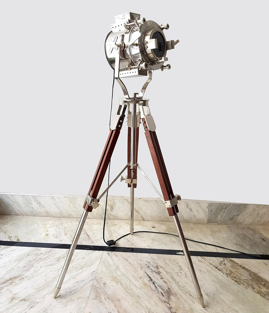 Chrome Tripod Floor Lamp W8266