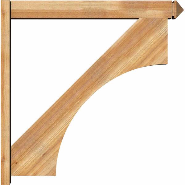6x22W x 42x22D x 42x22H Western Red Cedar Arts and Crafts Outlooker I6835