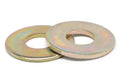 9/16x22 Grade 8 Flat Washer USS Pattern Medium Carbon Steel Yellow Zinc Plated Pk 100 H9395