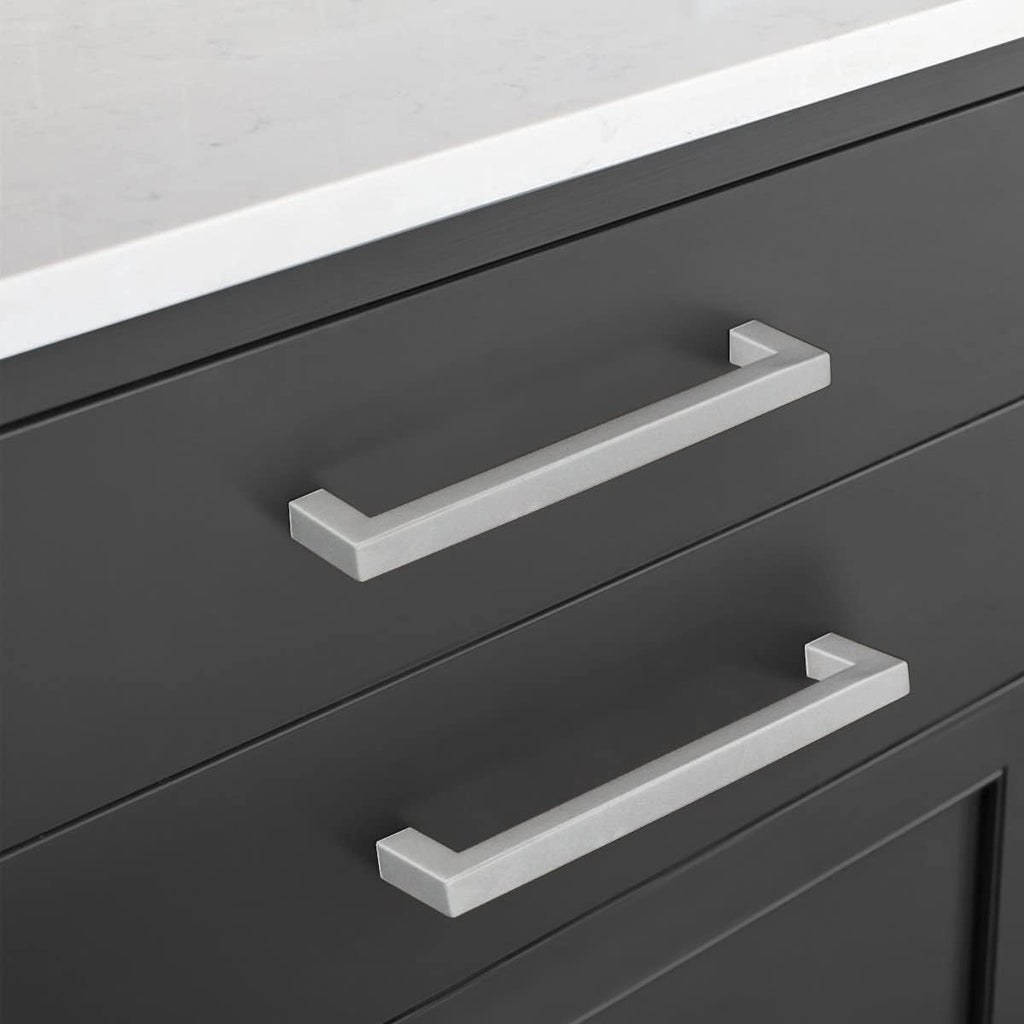 25-Pack Square Bar Pulls Cabinet Handle 5 Brushed Nickel P91170