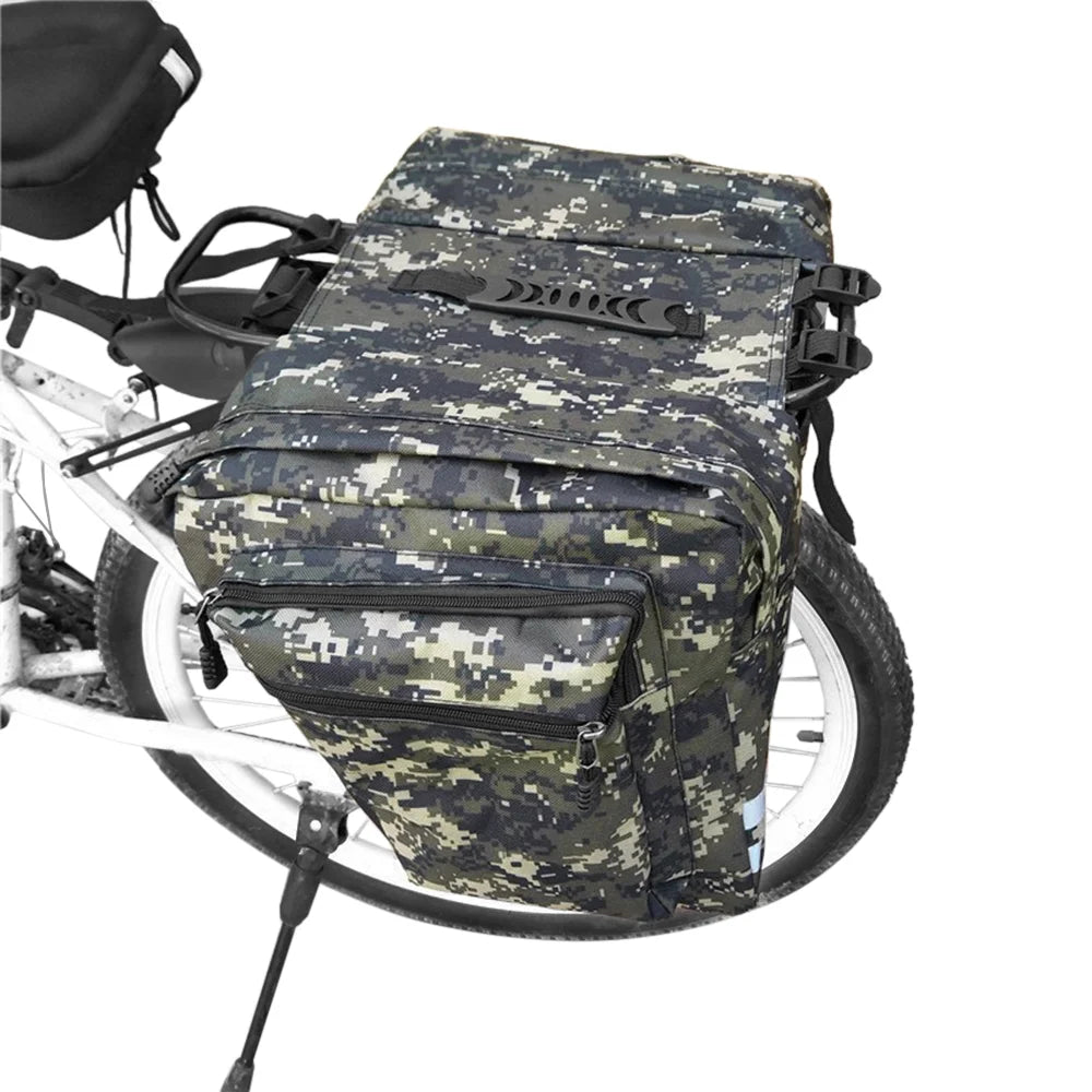 Rear Seat Bag Cycling Bike Rack Double Pannier Bag Q89481