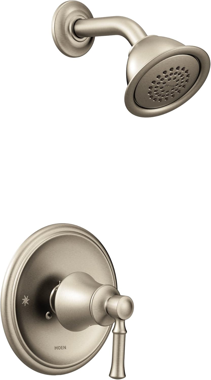 Chrome 1-Handle Shower Trim with Single Function Shower Head, Valve Required, Pack of 2 K26374