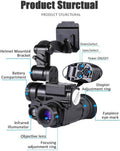 Night Vision Monocular with Helmet Mount, Infrared Camcorder S8043