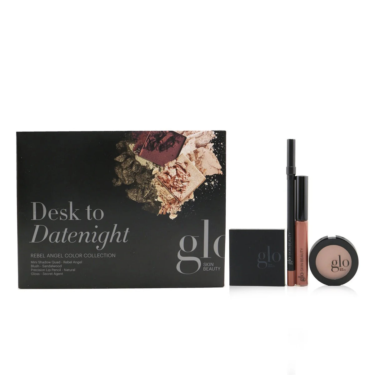 Mini Shadow Quad + Blush + Lip Pencil + Lip Gloss 4pcs X76431