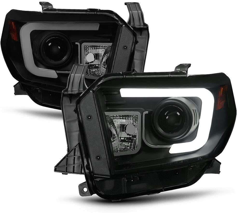 Chrome Housing LED Projector Headlights for 2014-2017 Toyota Tundra Pickup Z51906
