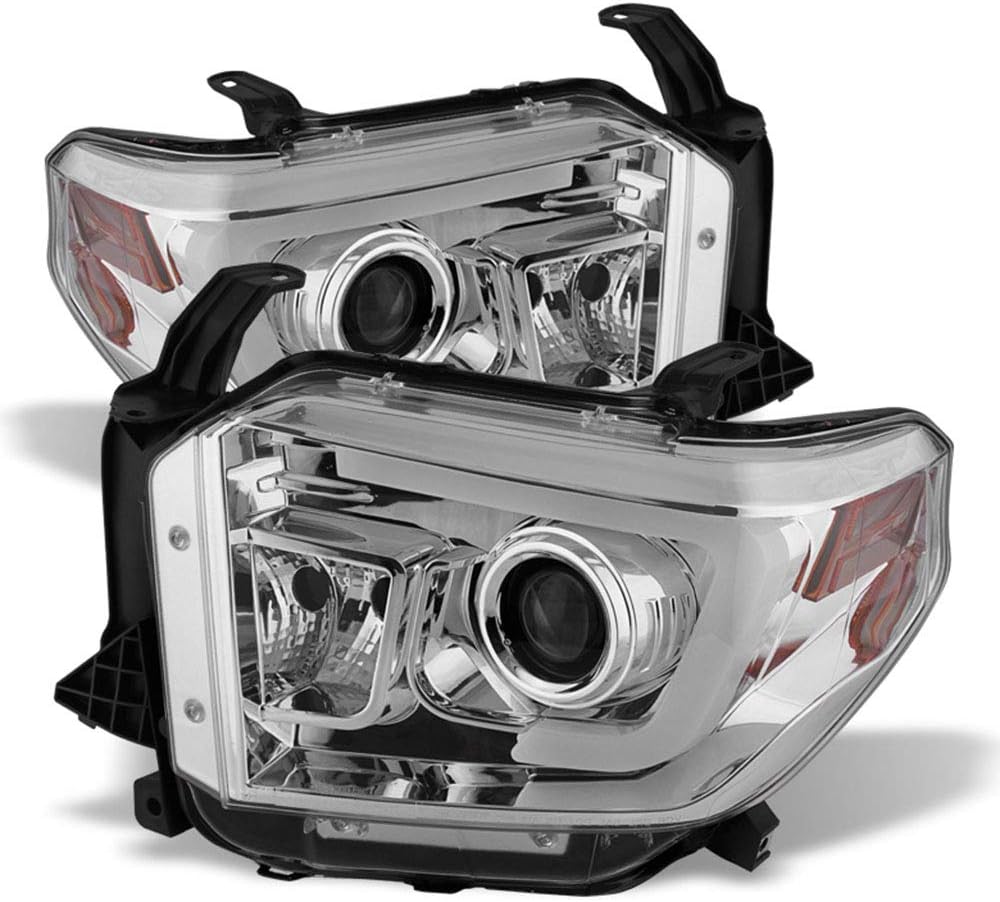 Chrome Housing LED Projector Headlights for 2014-2017 Toyota Tundra Pickup Z51906