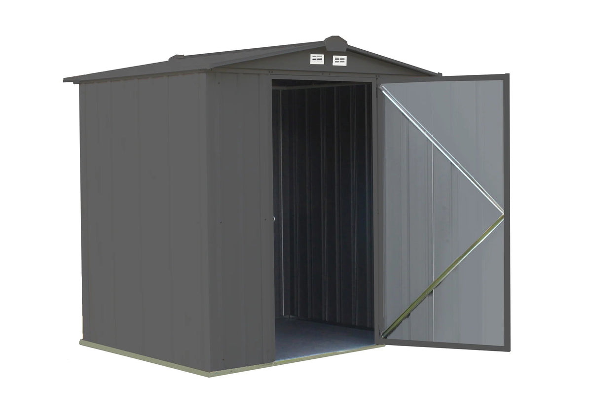 6 x 5 ft Galvanized Steel Storage Shed Q515487