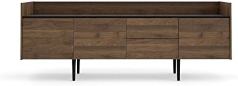 Walnut and Black Sideboard Cabinet with 2 Drawer and 3 Door V9745