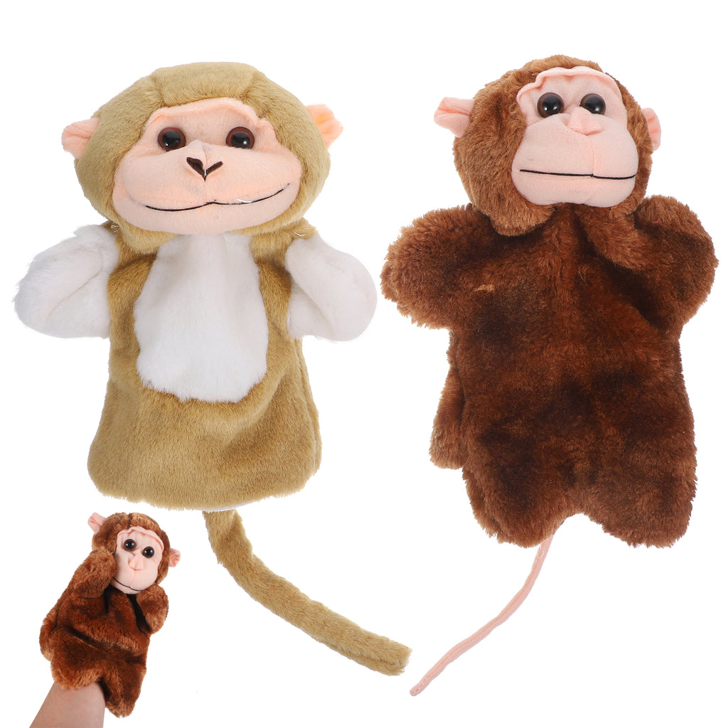 2Pcs Lifelike Monkey Hand Puppet G9102