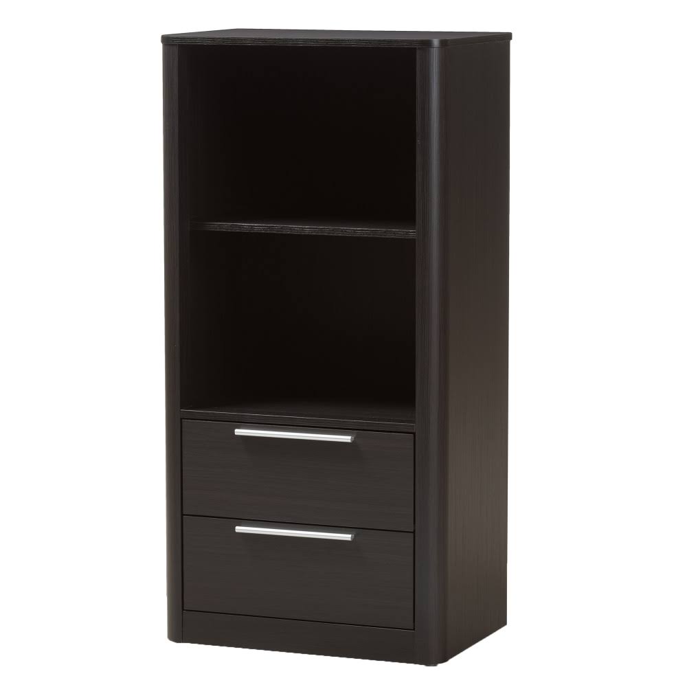 Dark Brown 2-Shelf Bookcase X9451