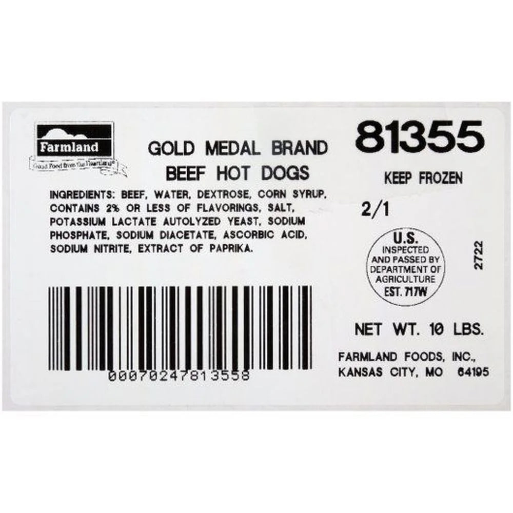Long Beef Hot Dog U5520