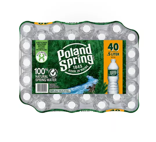 100% Natural Spring Water 16.9oz 40pk B344135
