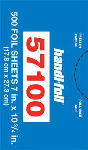 Aluminum Foil Sheets 7 x 10 inch, 6 per Case Y602