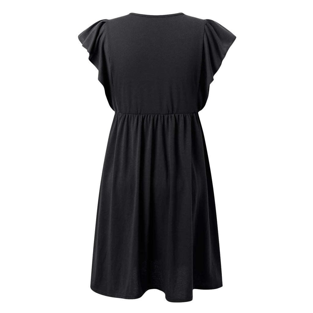Cotton Midi Button Down Dress S491