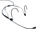 Black Head-Worn Cardioid Condenser Microphone with 3-pin Lemo Connector U917