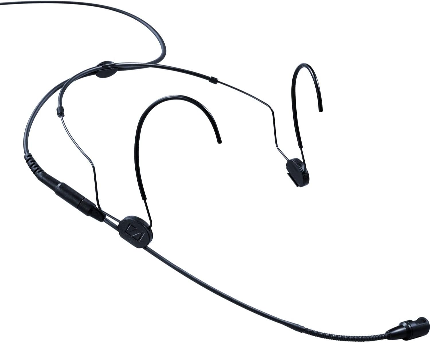 Black Head-Worn Cardioid Condenser Microphone with 3-pin Lemo Connector U917