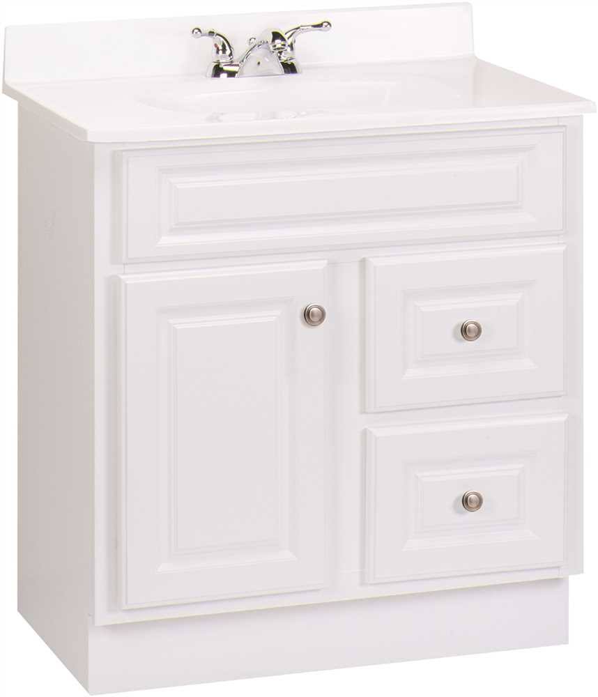 White Bath Vanity Cabinet H52265