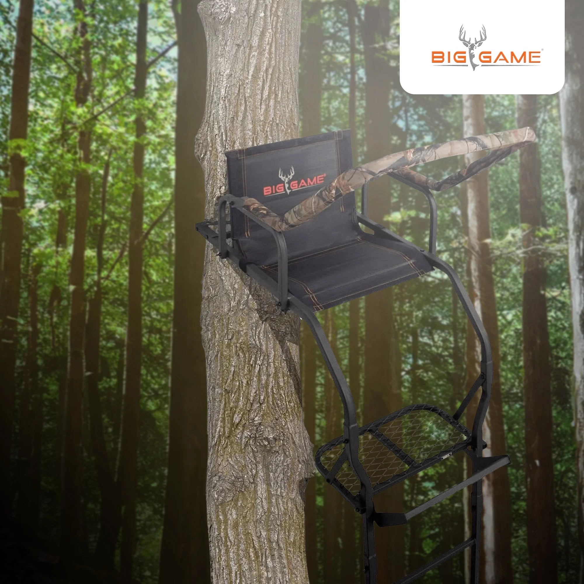 17' Lightweight Portable Hunting Tree Stand Ladder I28676