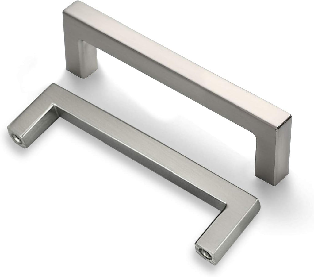 25-Pack Square Bar Pulls Cabinet Handle 5 Brushed Nickel P91170