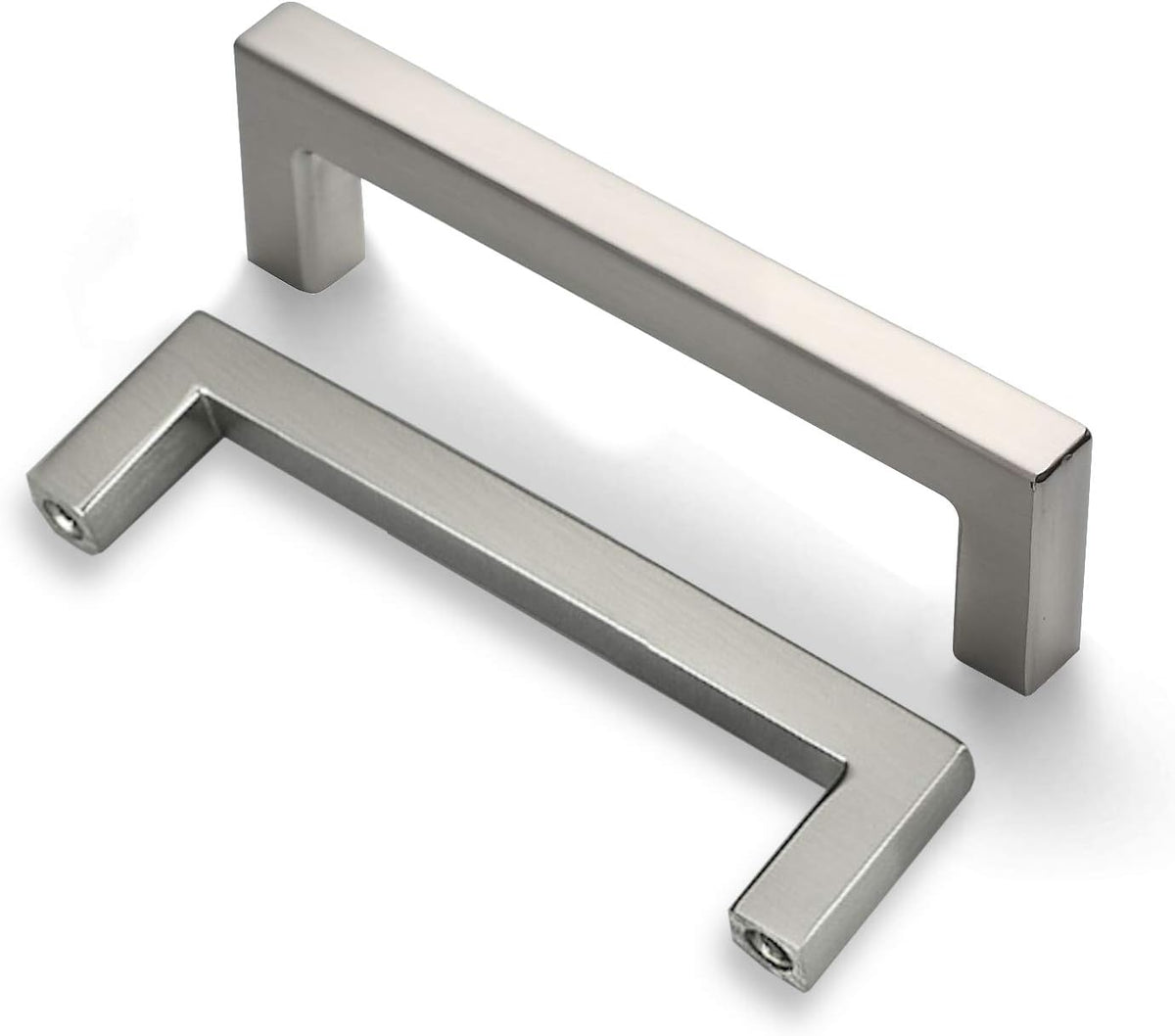 25-Pack Square Bar Pulls Cabinet Handle 5 Brushed Nickel P91170