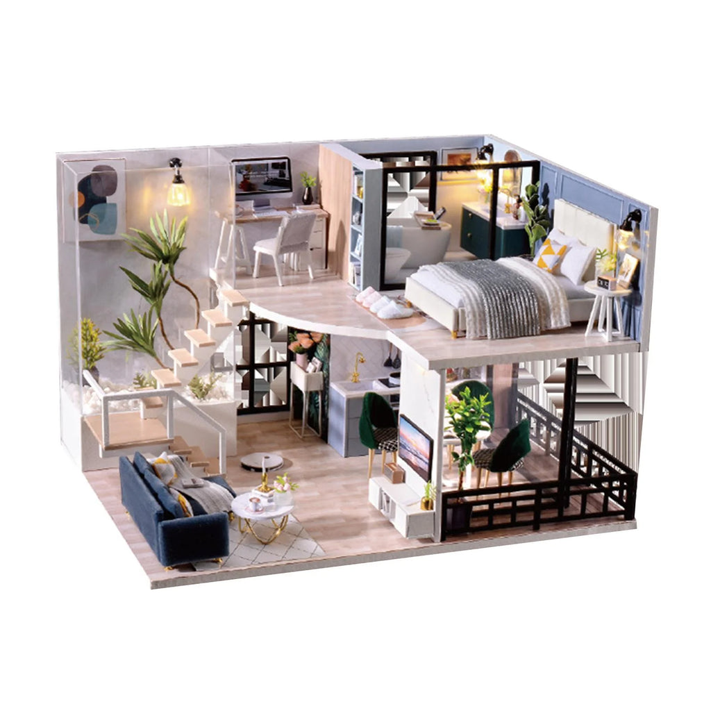 Dollhouse Building Toys with Furniture Accessories Y711553