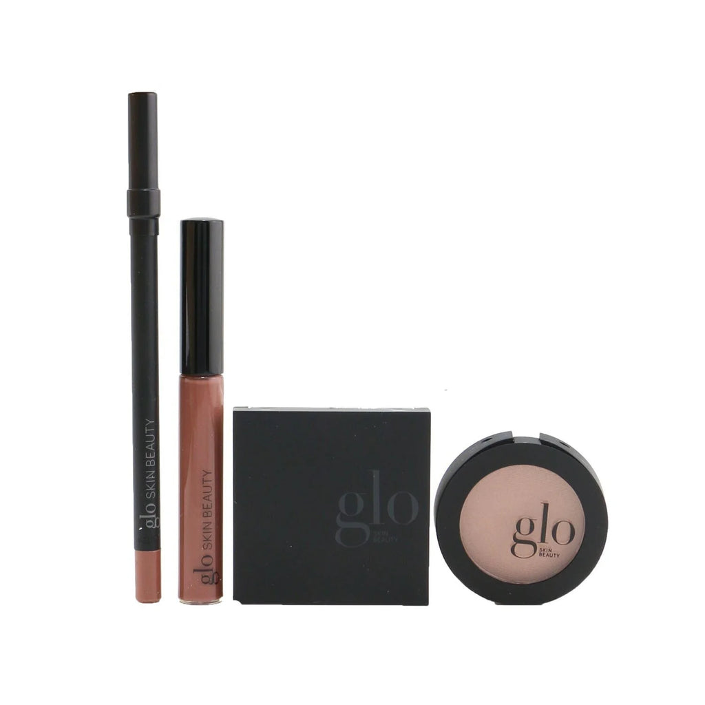 Mini Shadow Quad + Blush + Lip Pencil + Lip Gloss 4pcs X76431