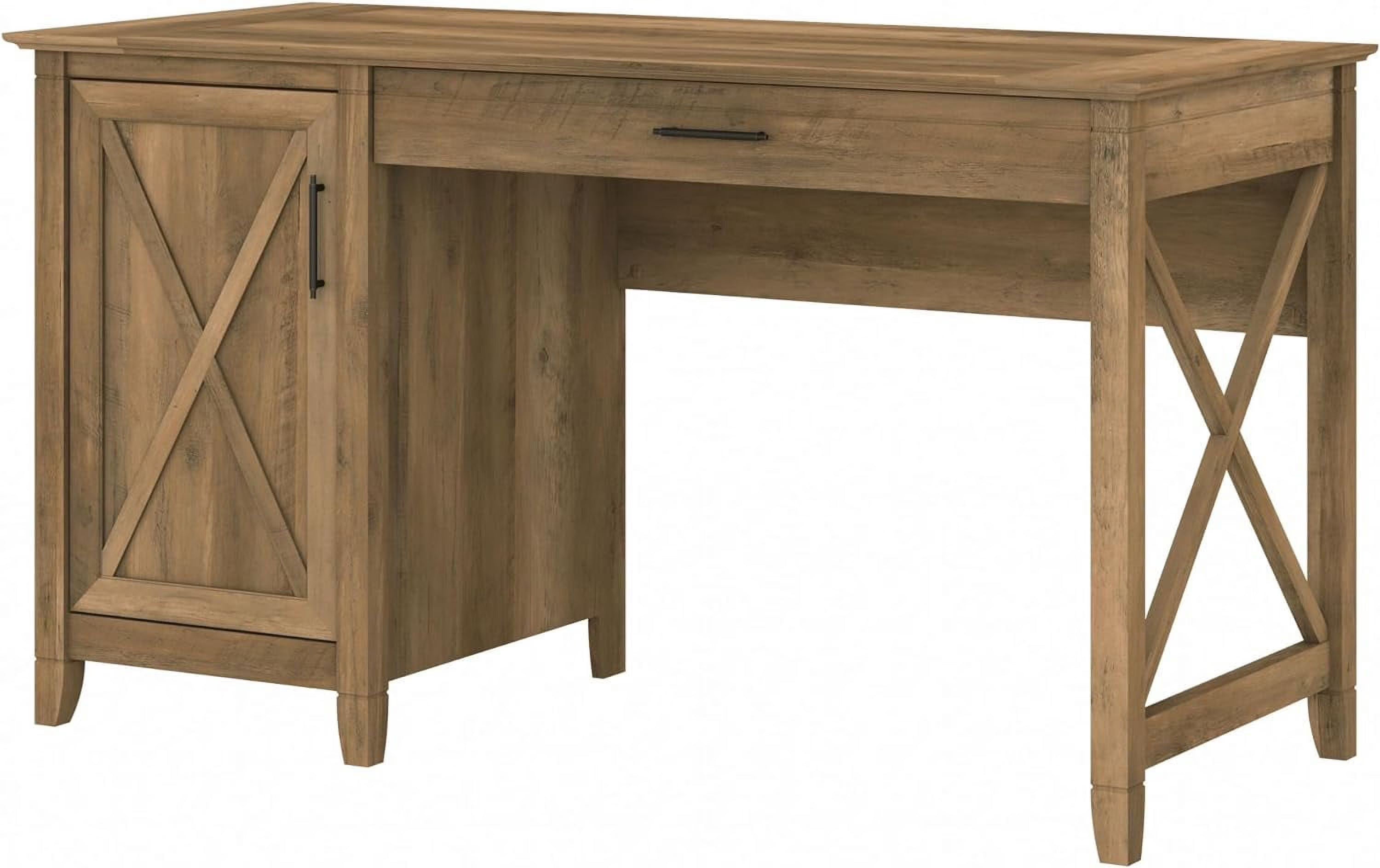 Reclaimed Pine Computer Desk with Storage Z634750