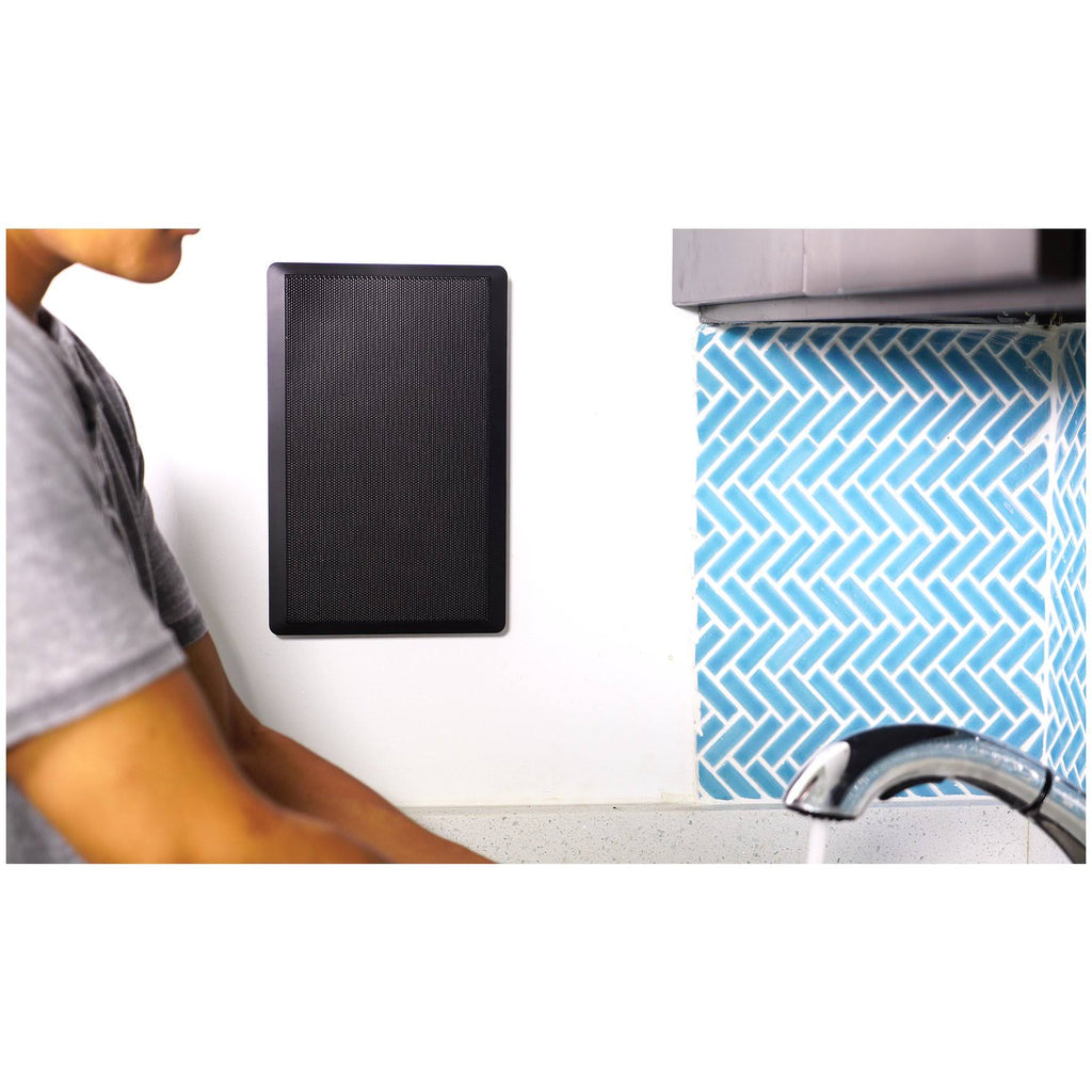6000W 6-Zone Bluetooth Receiver with 8 Slim Wall Speakers and 4 RockSlim Black Speakers L312694