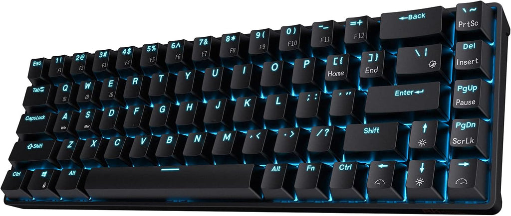 RK68 Wireless Hot Swappable 65% Mechanical Keyboard, 68 Keys, Tactile Brown Switch Pack of 2 W24585