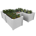 22.5x22 Vinyl Raised Garden Bed White K818314