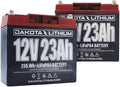 12V 46AH LiFePO4 Deep Cycle Battery 2 Pack W1054