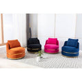 Orange Velvet Tufted Barrel Chair G586597