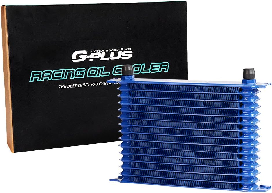Universal Engine Transmission Oil Cooler with 7" Fixed Black Cooling Fan Kit J8209