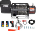 17500lb 12V Synthetic Rope Truck Winch with Wireless Remote Control L398